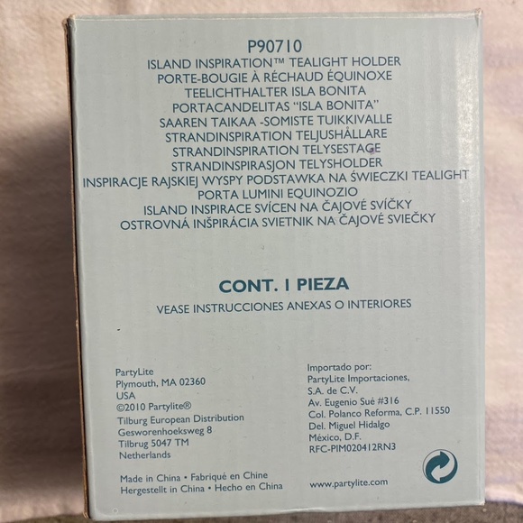 NIB Partylite Island Inspiration Tealight Holder - Picture 3 of 3